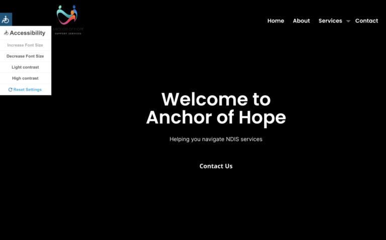 Anchor of Hope Disability (High Contrast)